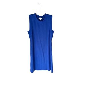 Evereve Blue Sleeveless Dress, Size M EUC